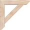 Ekena Millwork Traditional Slat Smooth Bracket w/ Offset Brace, Douglas Fir, 5 1/2"W x 24"D x 24"H BKT0604X24X24TRA06SDF - alternate 4